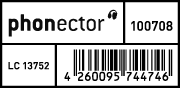 Code-, Logo,- und Nummernblock 100708