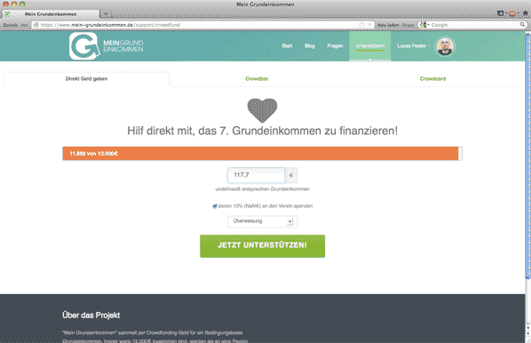 Das siebte Grundeinkommen vollmachen.