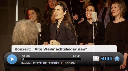 Weihnachtskonzert - Alte Weihnachtslieder Neu – Der Berliner Solistenchor live im MDR – Konzertmitschnitt Dresden, Lukaskirche, 08.12.2014 © MDR